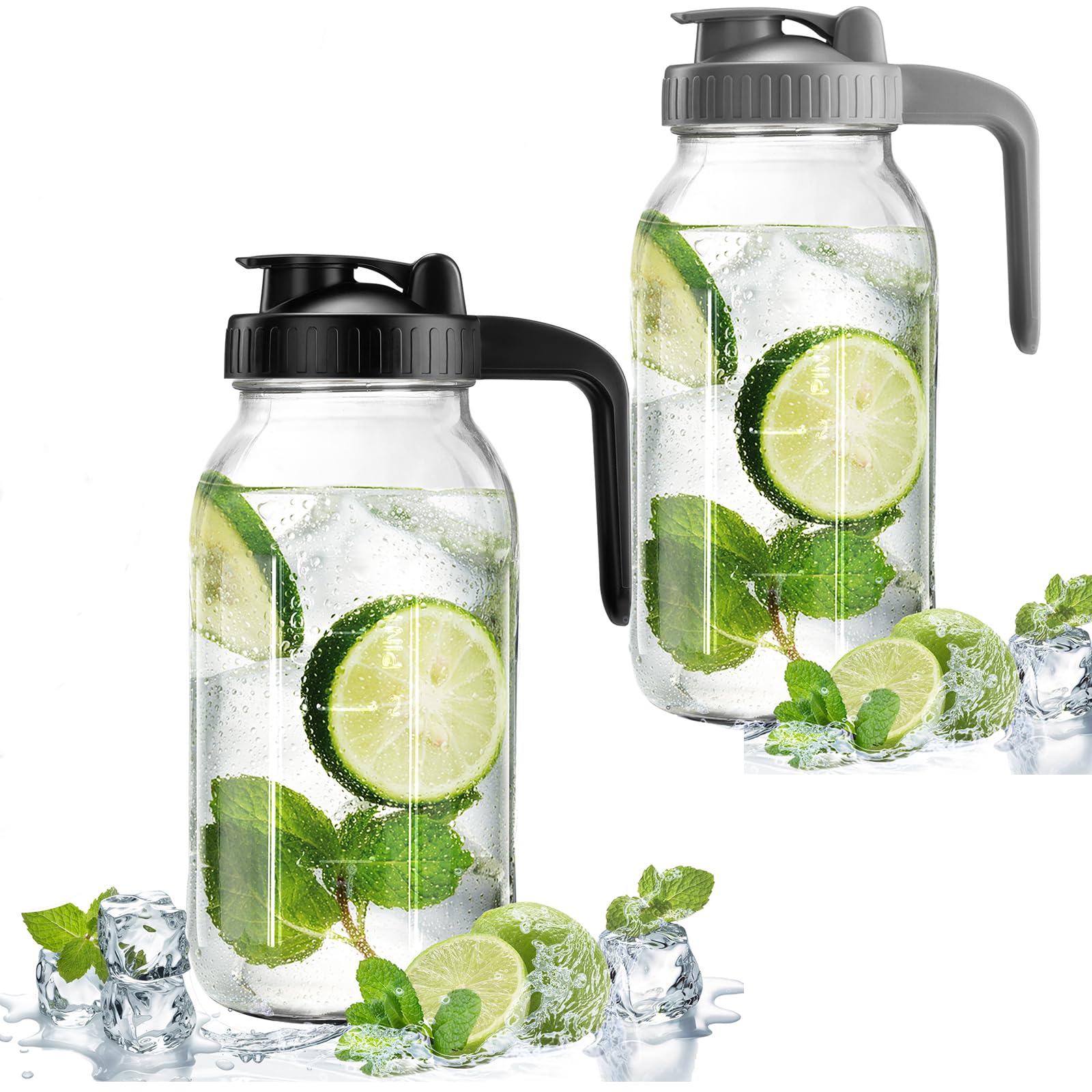 32 oz Glass Breast Milk Pitcher with Leakproof Lid