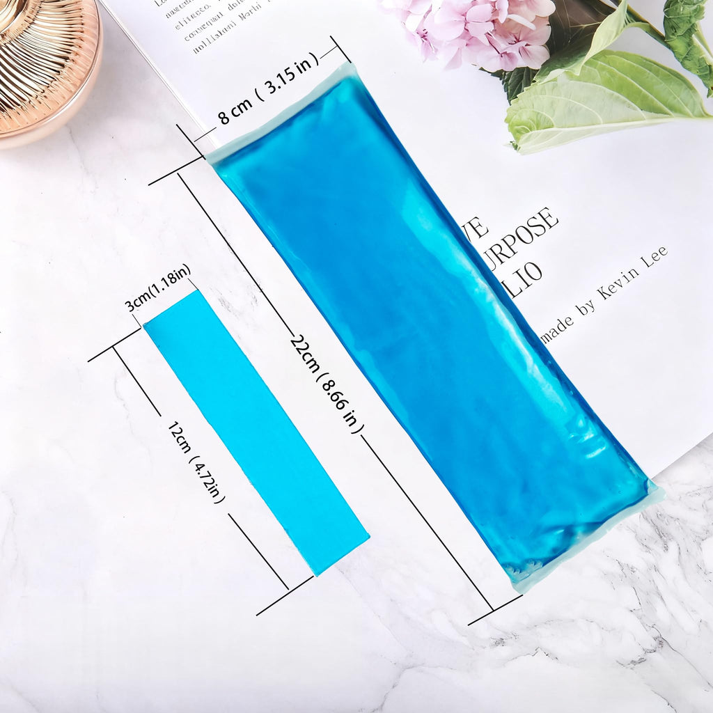 CoolBloom Medical-Grade Reusable Perineal Ice Packs, Flexible Frozen Hot Cold Gel Pads for Postpartum Recovery, Episiotomy Stitches, Hemorrhoid Swelling & Pain Relief, 2 Pack with Storage Case