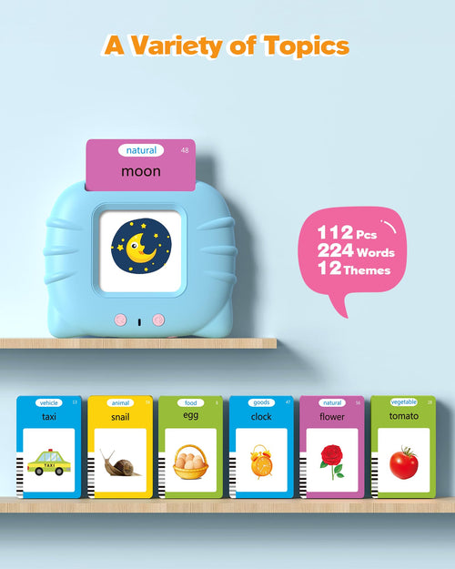 Airbition Montessori Talking Flash Cards for Toddlers