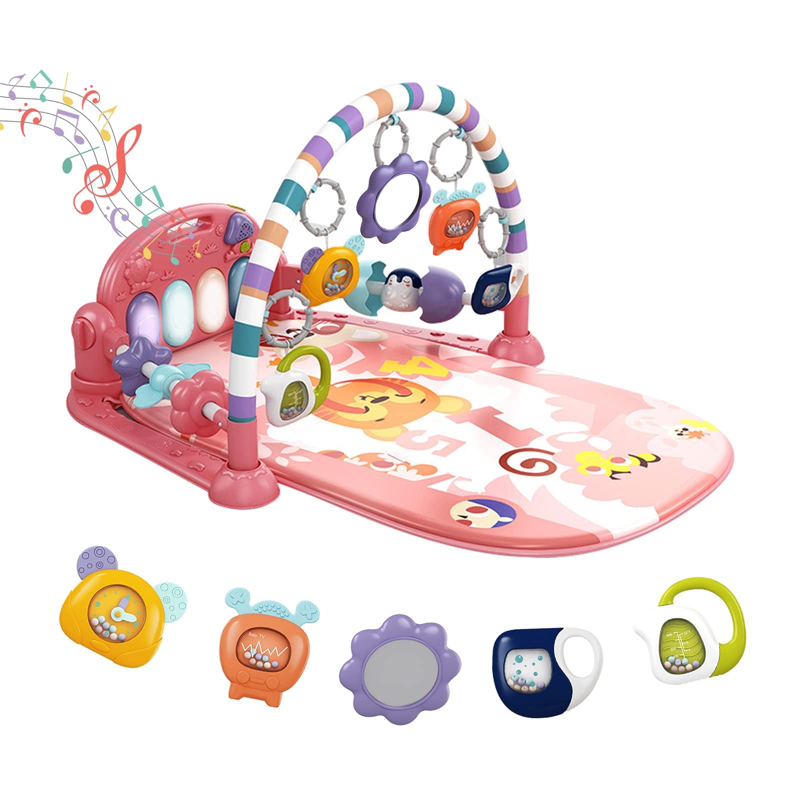Dearlomum Piano Baby Play Gym and Tummy Time Mat
