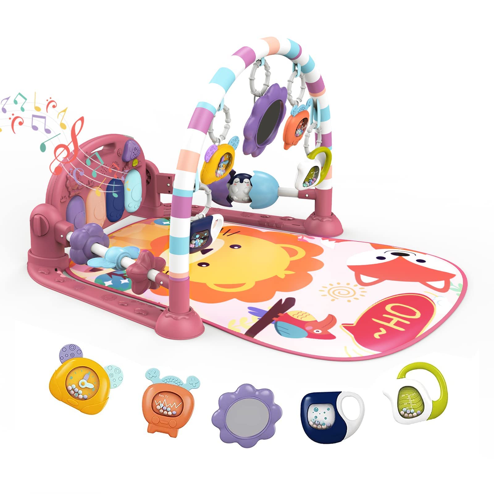 Dearlomum Piano Baby Play Gym and Tummy Time Mat
