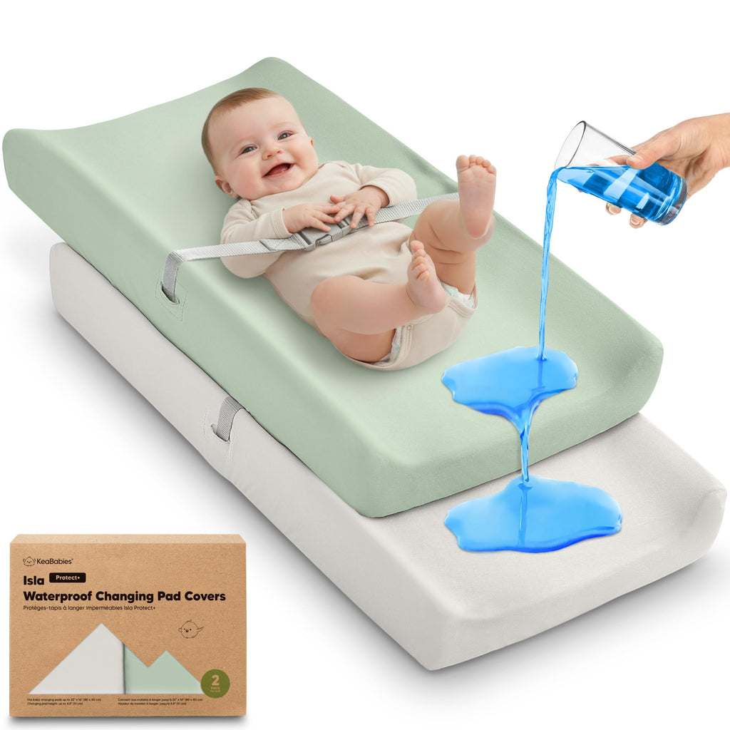 2-Pack Organic Cotton Changing Pad Covers for Babies