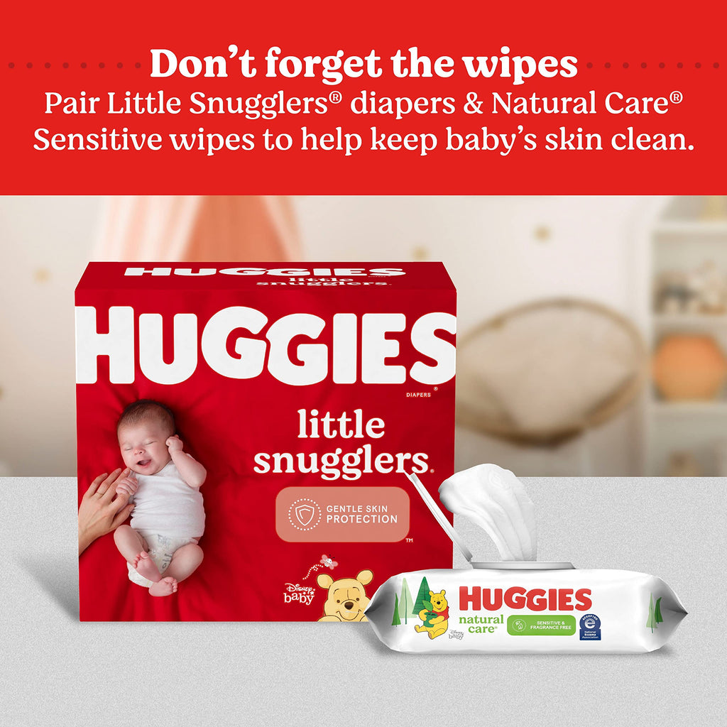 Huggies Little Snugglers Newborn Diapers, 62 Count