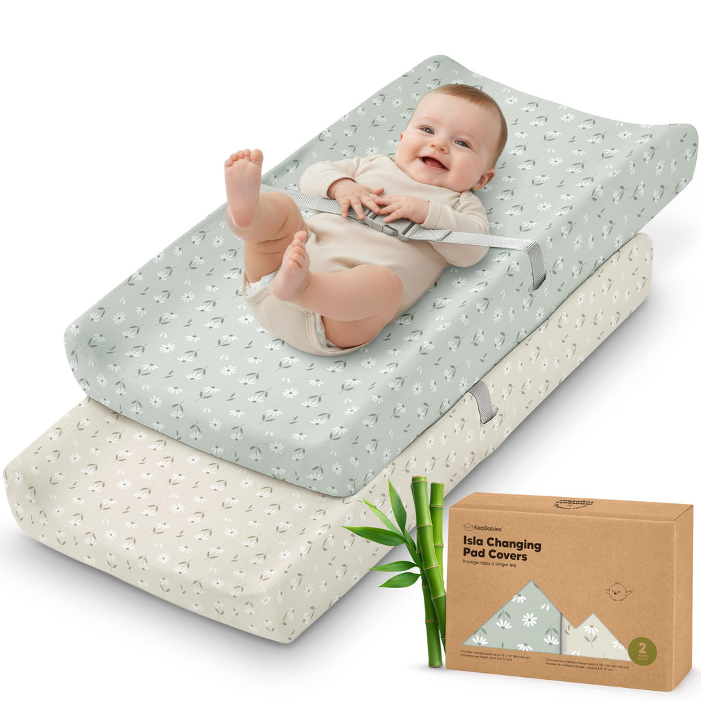 2-Pack Organic Cotton Changing Pad Covers for Babies