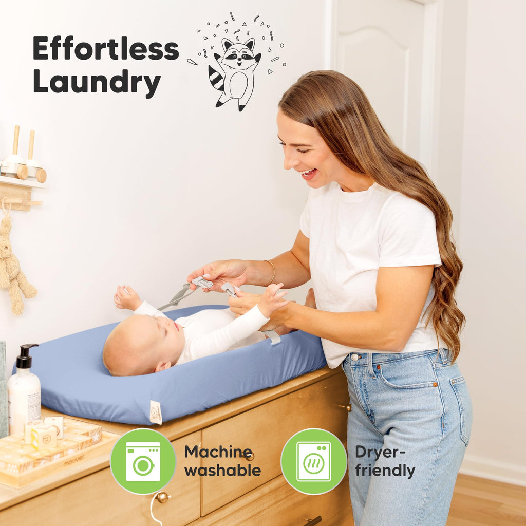 2-Pack Organic Cotton Changing Pad Covers for Babies