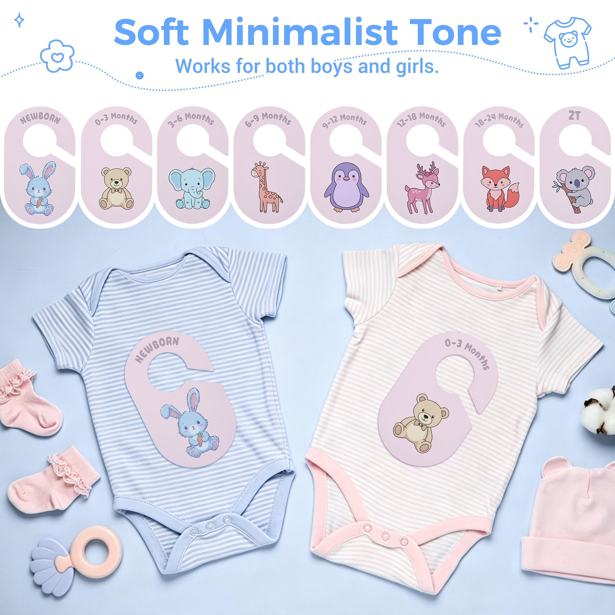 COOLBEBE Double-Sided Baby Closet Dividers