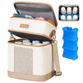 Mancro Insulated Breast Milk Cooler Bag with Ice Pack