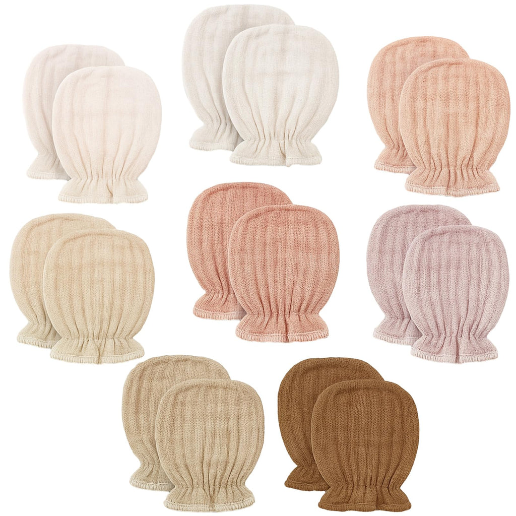 Jeere Newborn Muslin No-Scratch Mittens for 0–6 Months