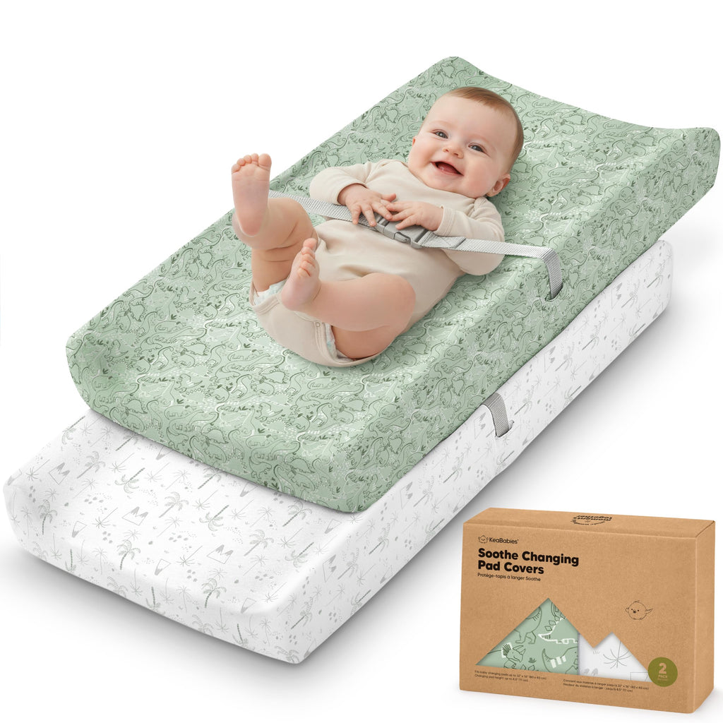 2-Pack Organic Cotton Changing Pad Covers for Babies