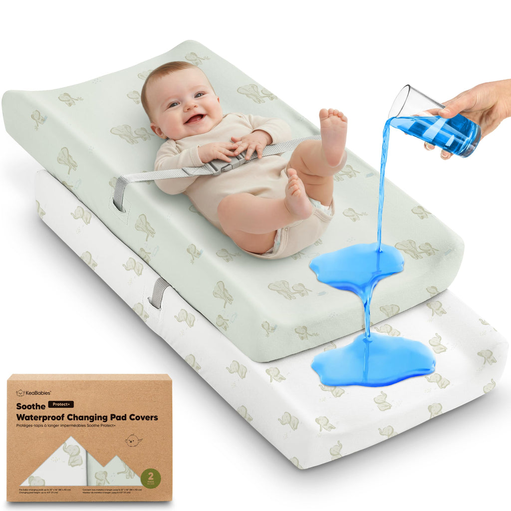 2-Pack Organic Cotton Changing Pad Covers for Babies