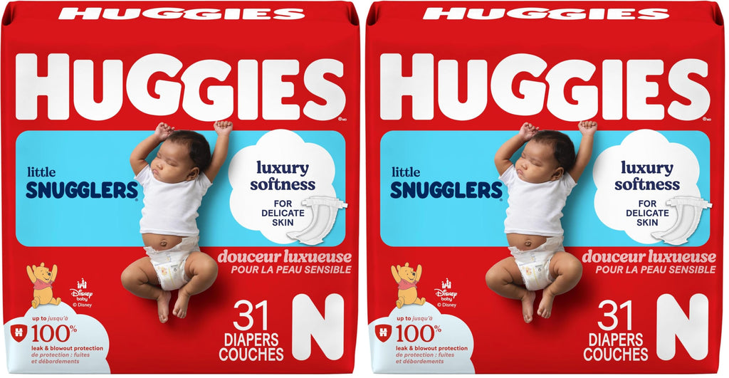 Huggies Little Snugglers Newborn Diapers, 62 Count