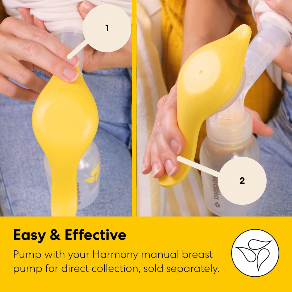 Medela Harmony Manual Breast Pump, Colostrum Collection and Feeding Kit, Silicone Breast Milk Collector, Collect, Store, Feed, and Pump