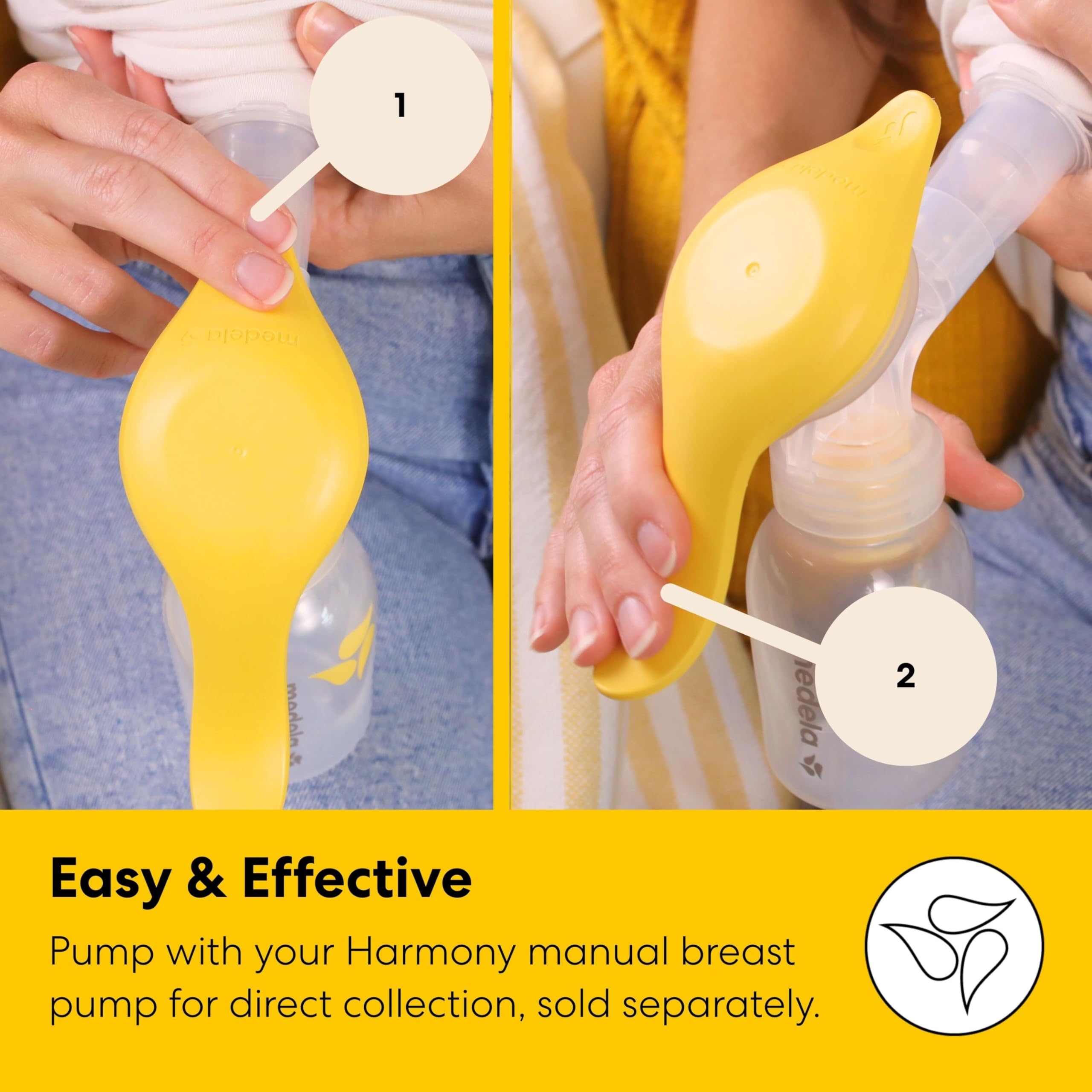 Medela Harmony Manual Breast Pump, Colostrum Collection and Feeding Kit, Silicone Breast Milk Collector, Collect, Store, Feed, and Pump