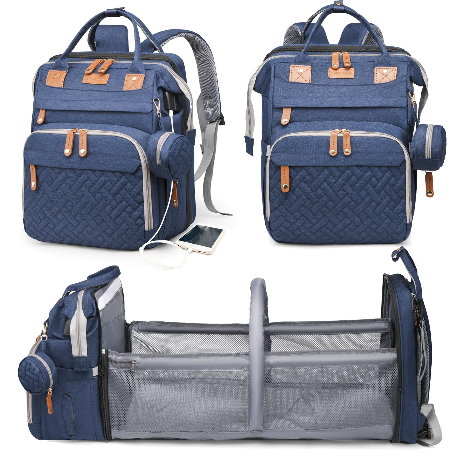 Astro Alan Waterproof Diaper Backpack with Changing Station