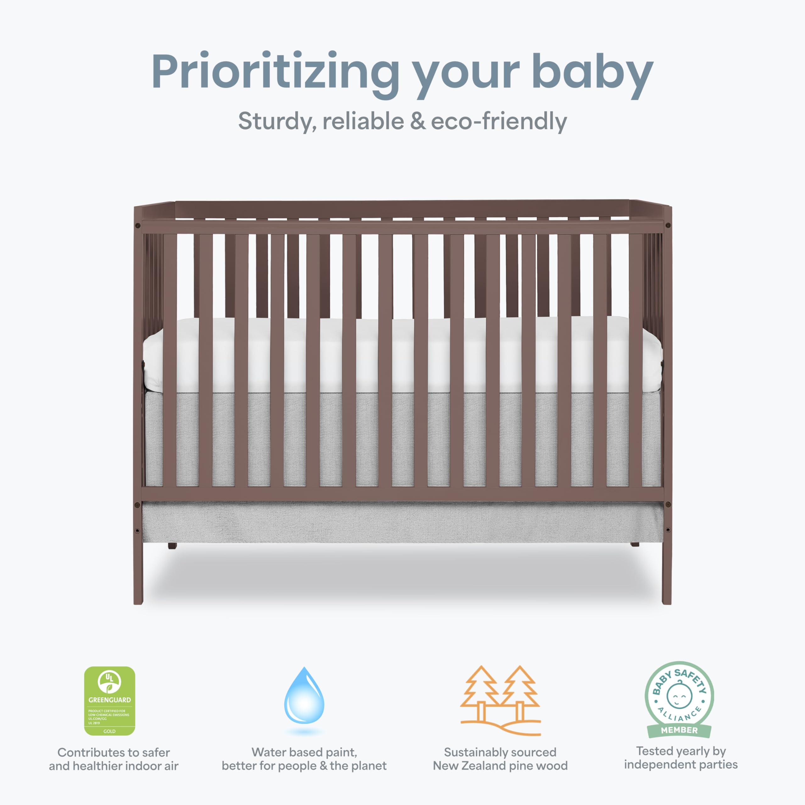 Dream On Me Synergy 5-in-1 Convertible Full-Size Crib
