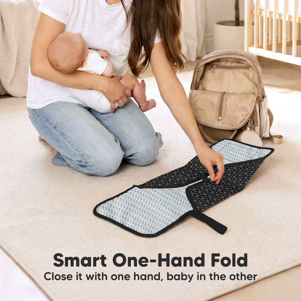 KeaBabies Waterproof Foldable Travel Changing Mat