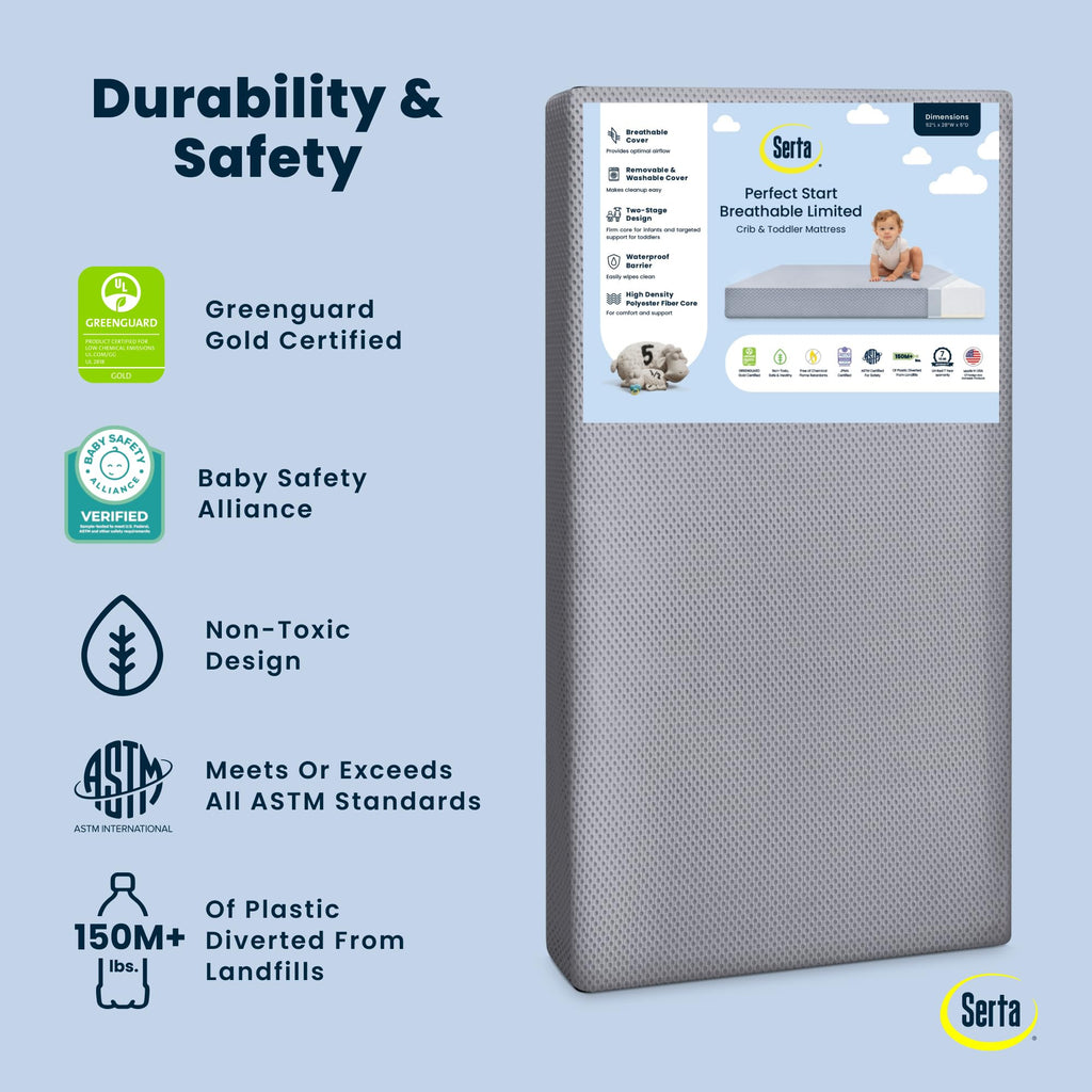 Delta Children Serta Perfect Start Dual-Sided Crib Mattress