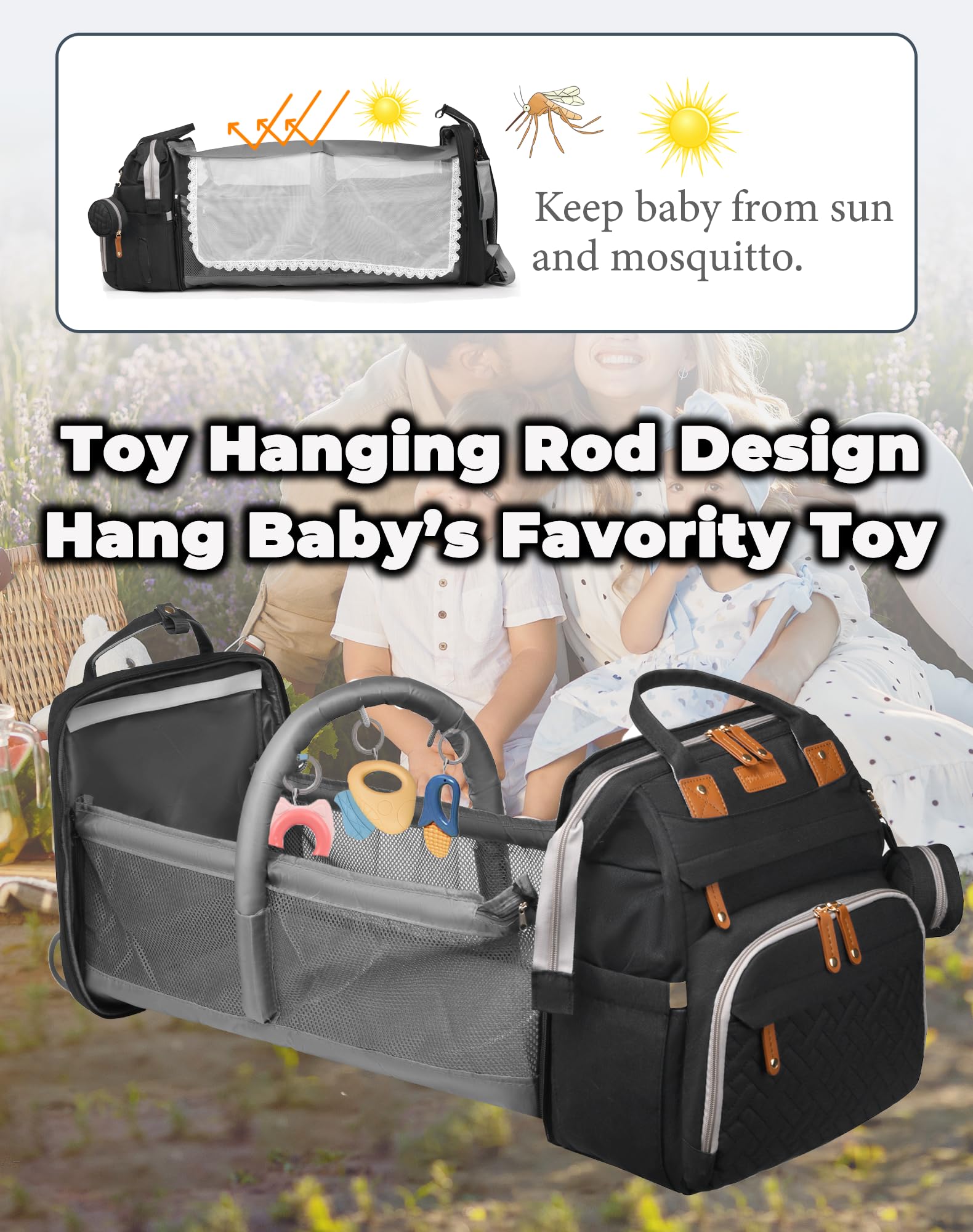 Astro Alan Waterproof Diaper Backpack with Changing Station