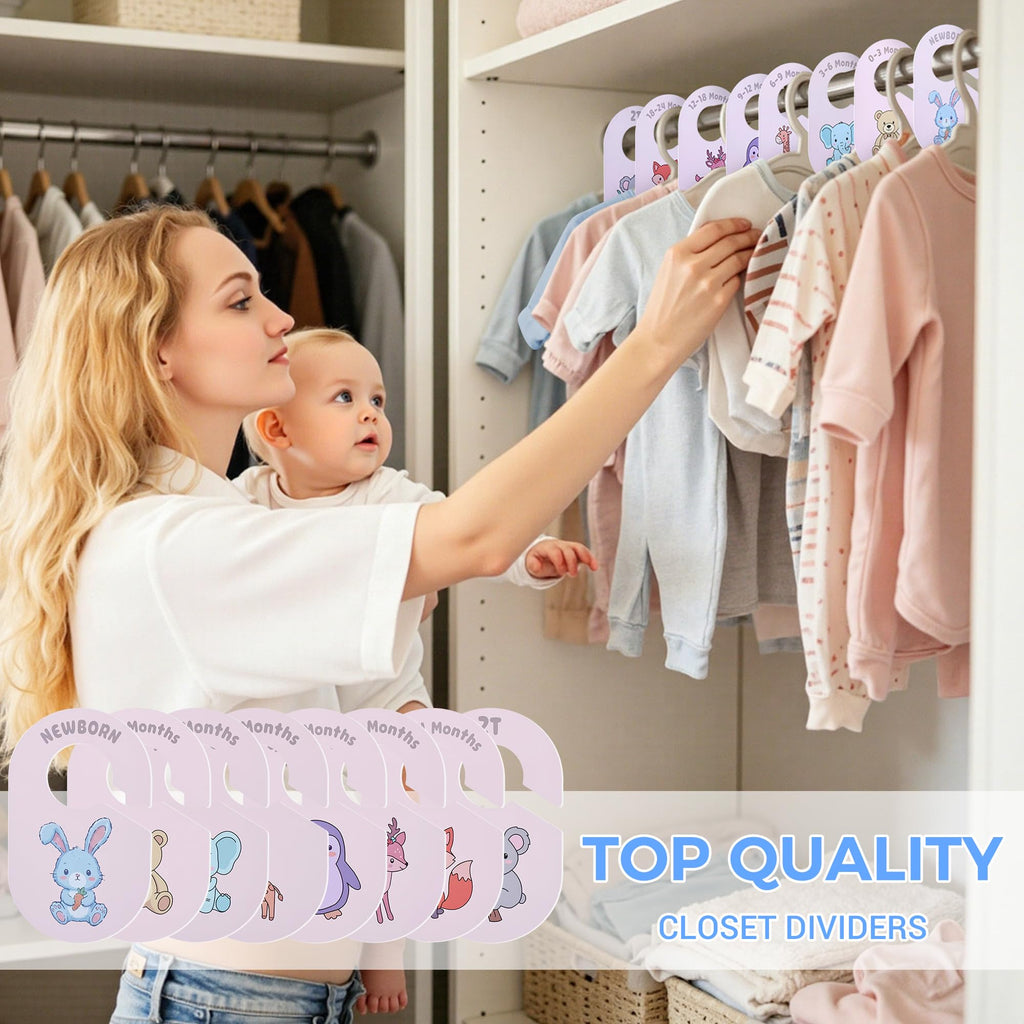 COOLBEBE Double-Sided Baby Closet Dividers
