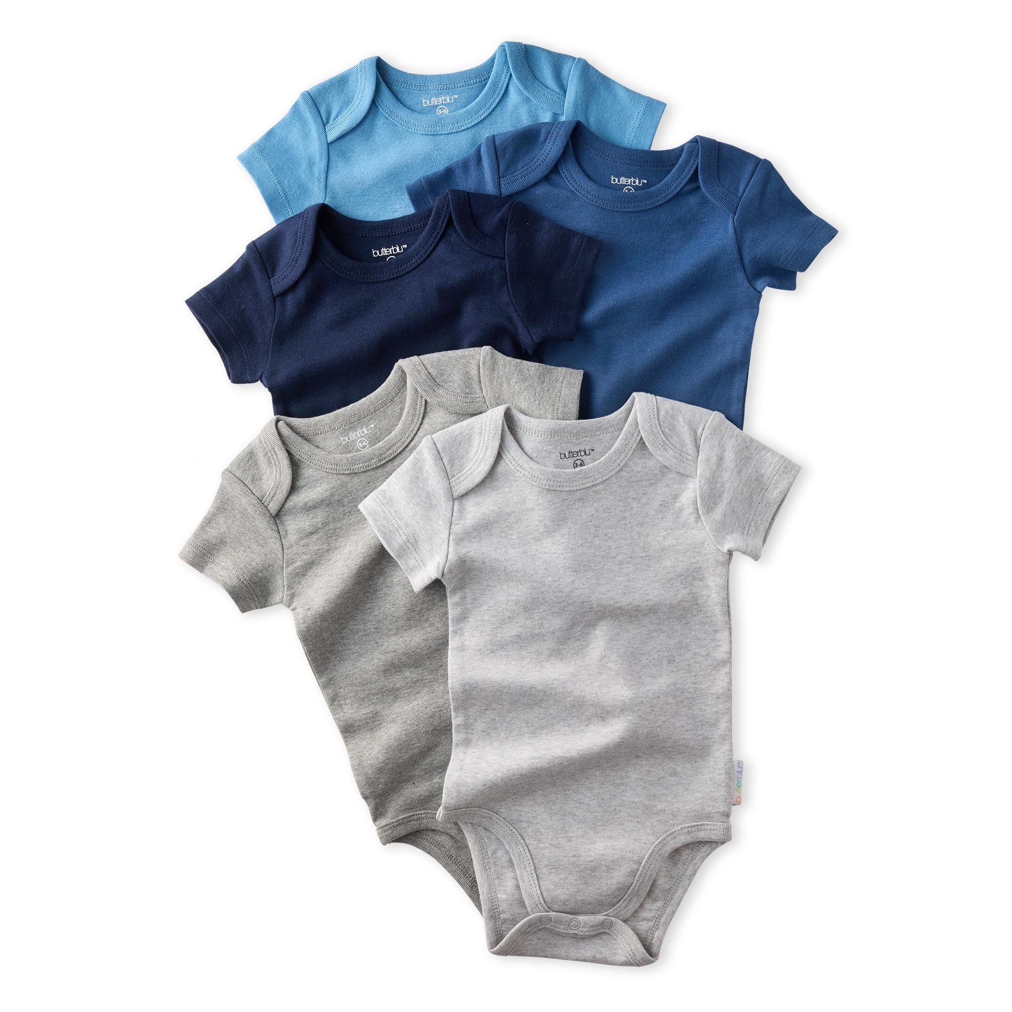 Butterblu Avery 5/10-Pack Organic Cotton Baby Bodysuits