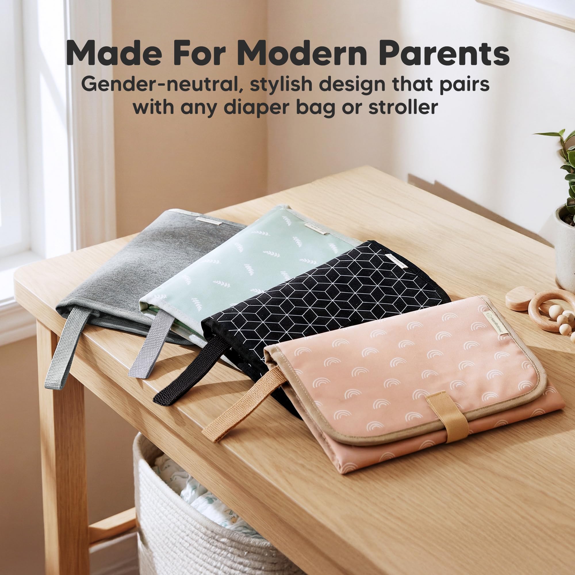 KeaBabies Waterproof Foldable Travel Changing Mat