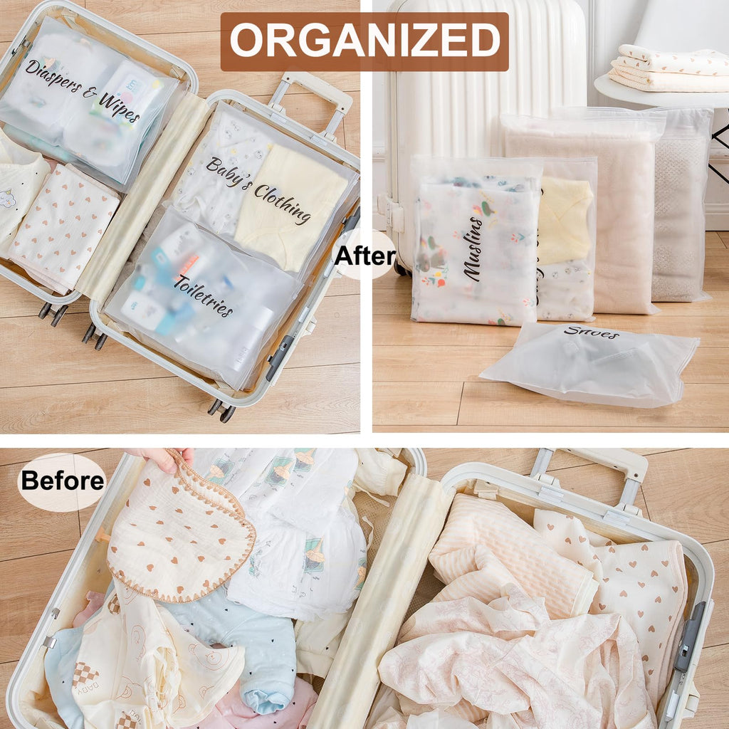 MANWU 14pcs Hospital Bags essentials for Labor and Diaper,Mom hospital bags Maternity Essentials,Maternity Organiser baggie,shower gift