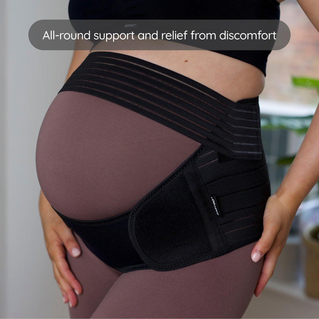 BABYGO® Pregnancy Support Belt – Maternity Belly Band for Back, Pelvic & Hip Pain Relief | Adjustable Bump Support
