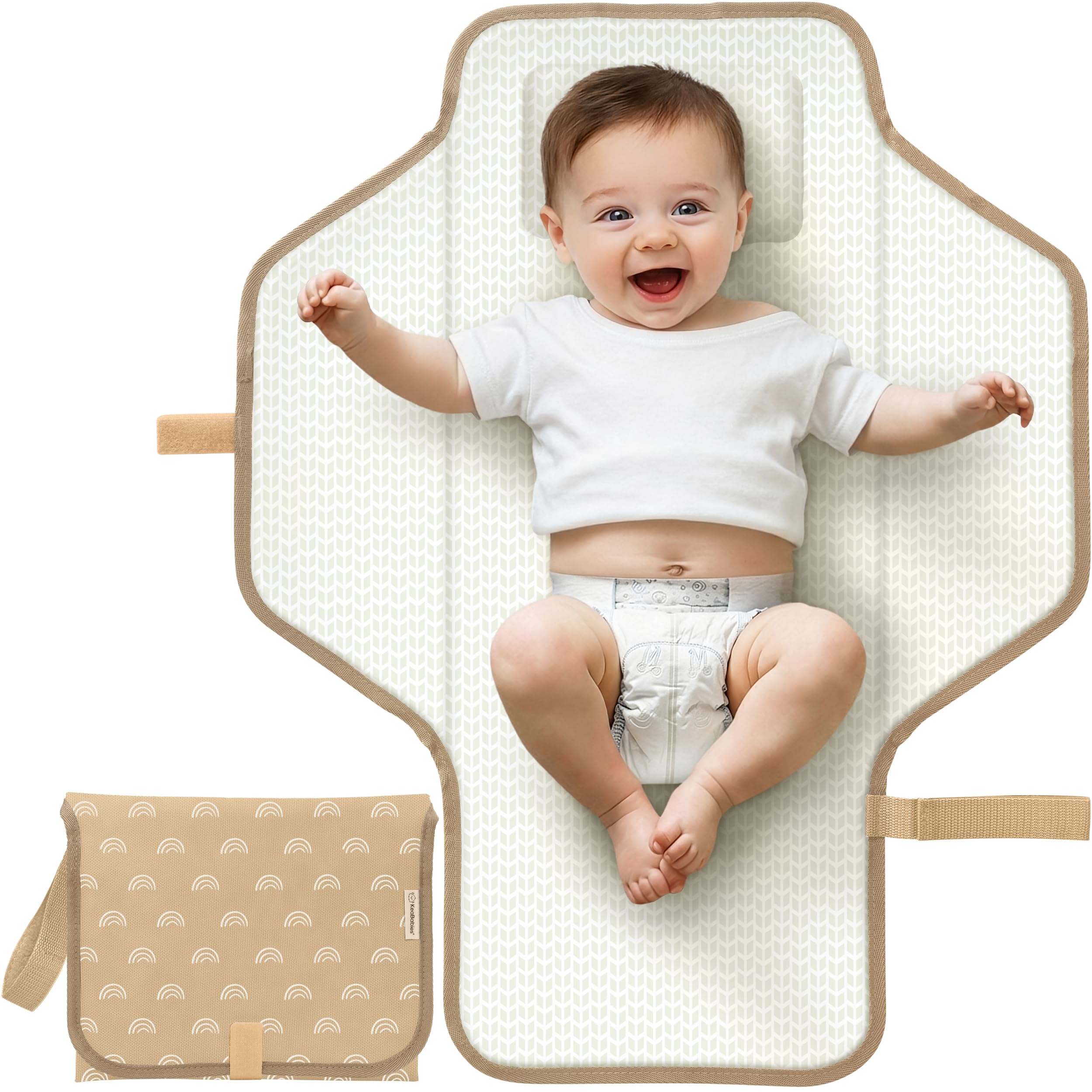 KeaBabies Waterproof Foldable Travel Changing Mat