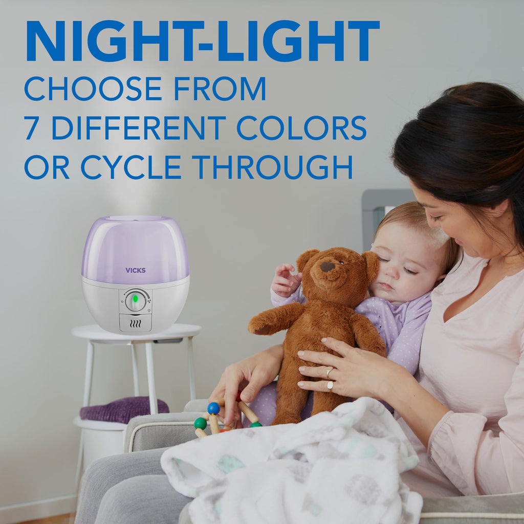 Vicks 3-in-1 SleepyTime Cool Mist Nursery Humidifier for Baby