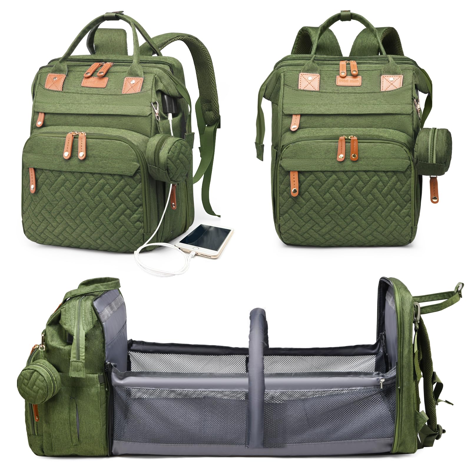 Astro Alan Waterproof Diaper Backpack with Changing Station
