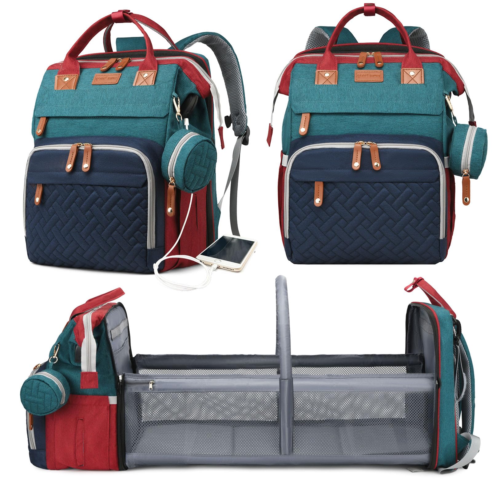 Astro Alan Waterproof Diaper Backpack with Changing Station