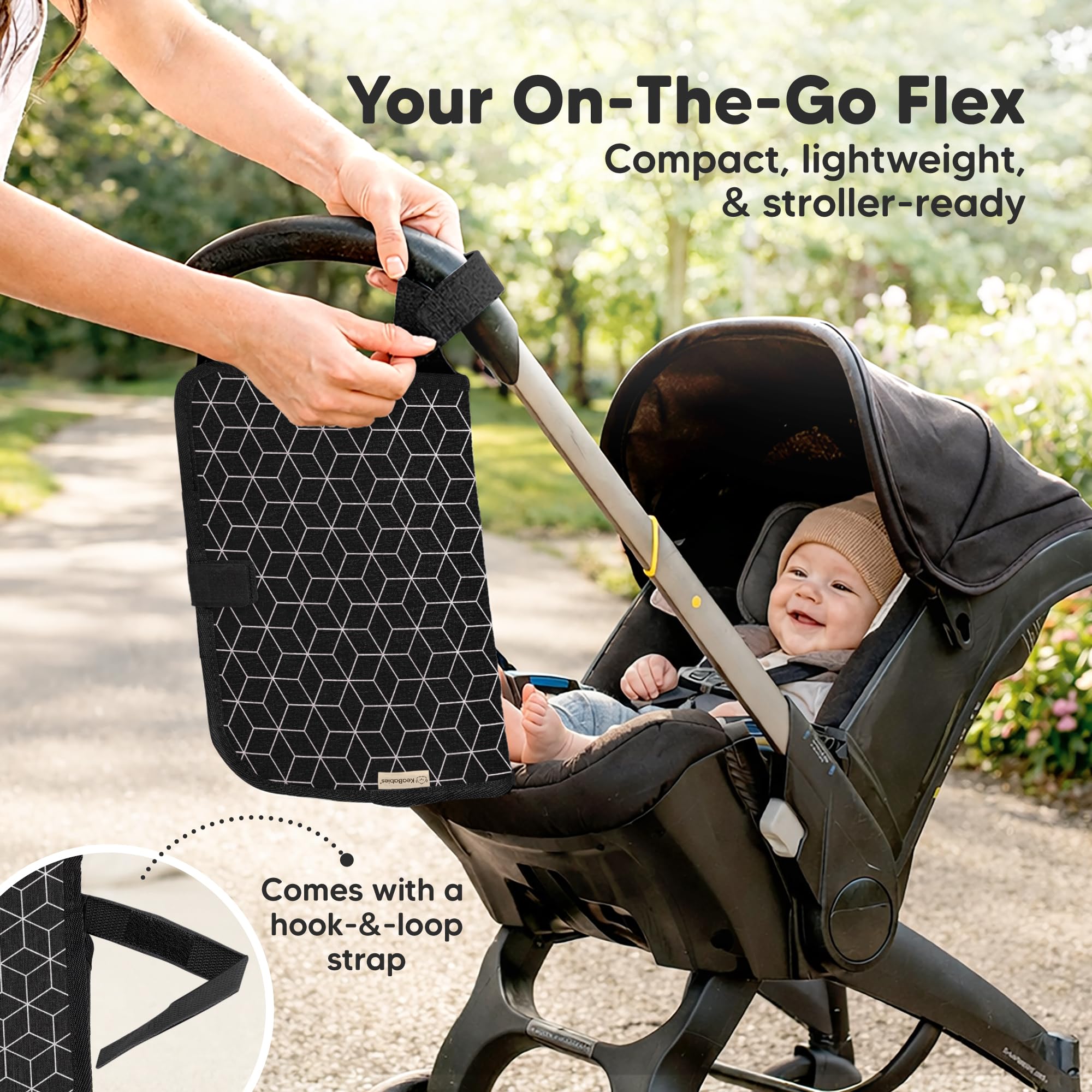 KeaBabies Waterproof Foldable Travel Changing Mat