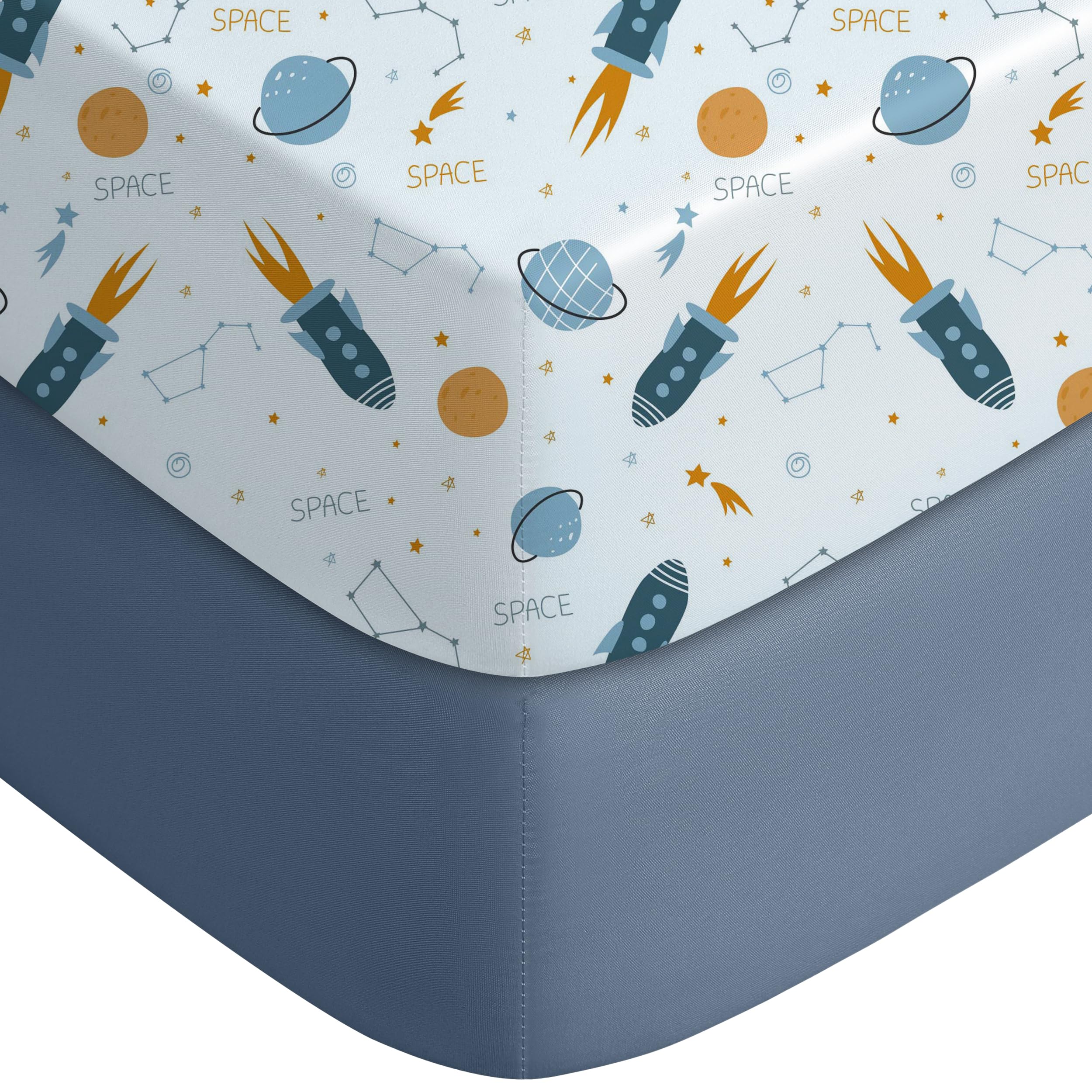 Yoofoss 2-Pack Soft Microfiber Fitted baby Crib Sheets