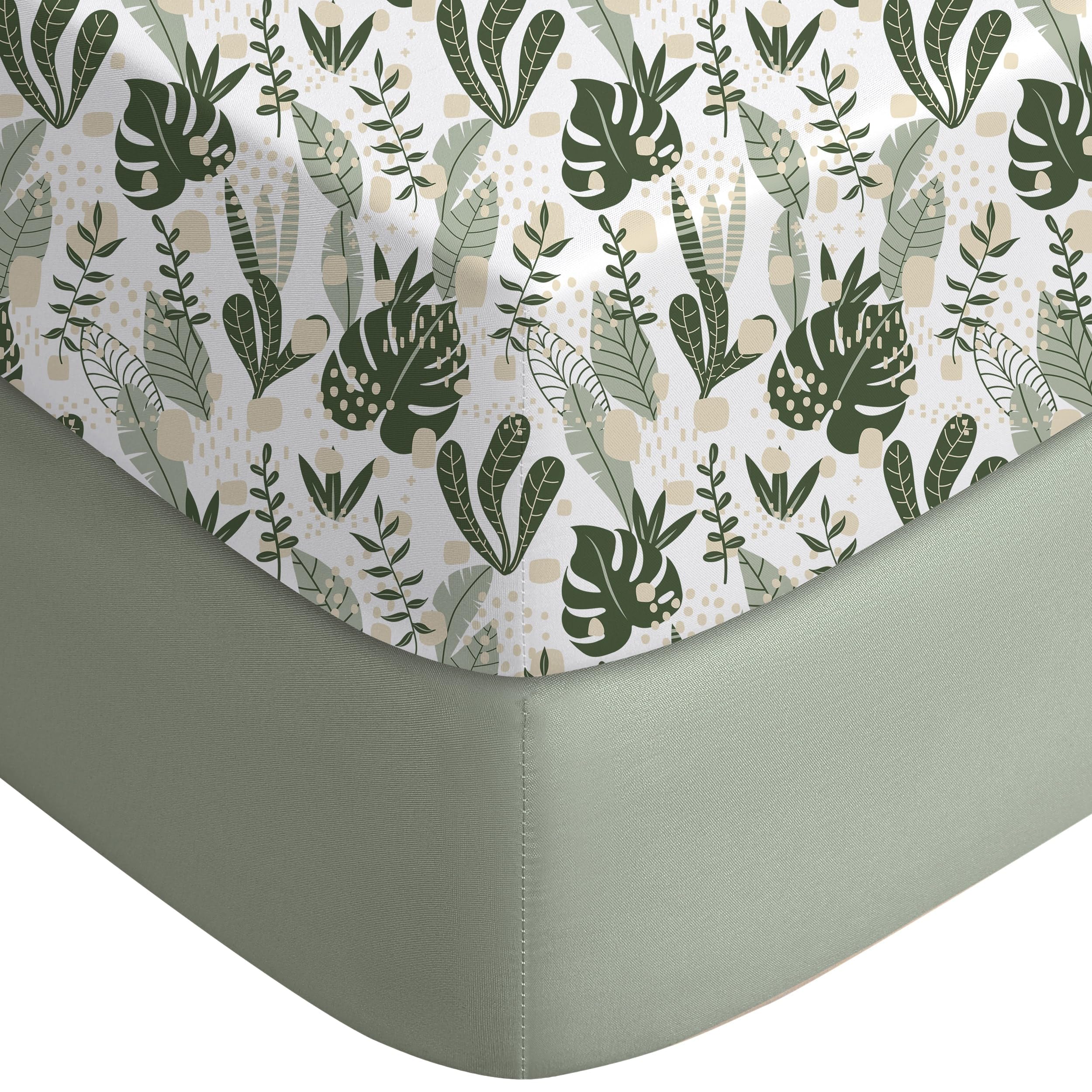 Yoofoss 2-Pack Soft Microfiber Fitted baby Crib Sheets