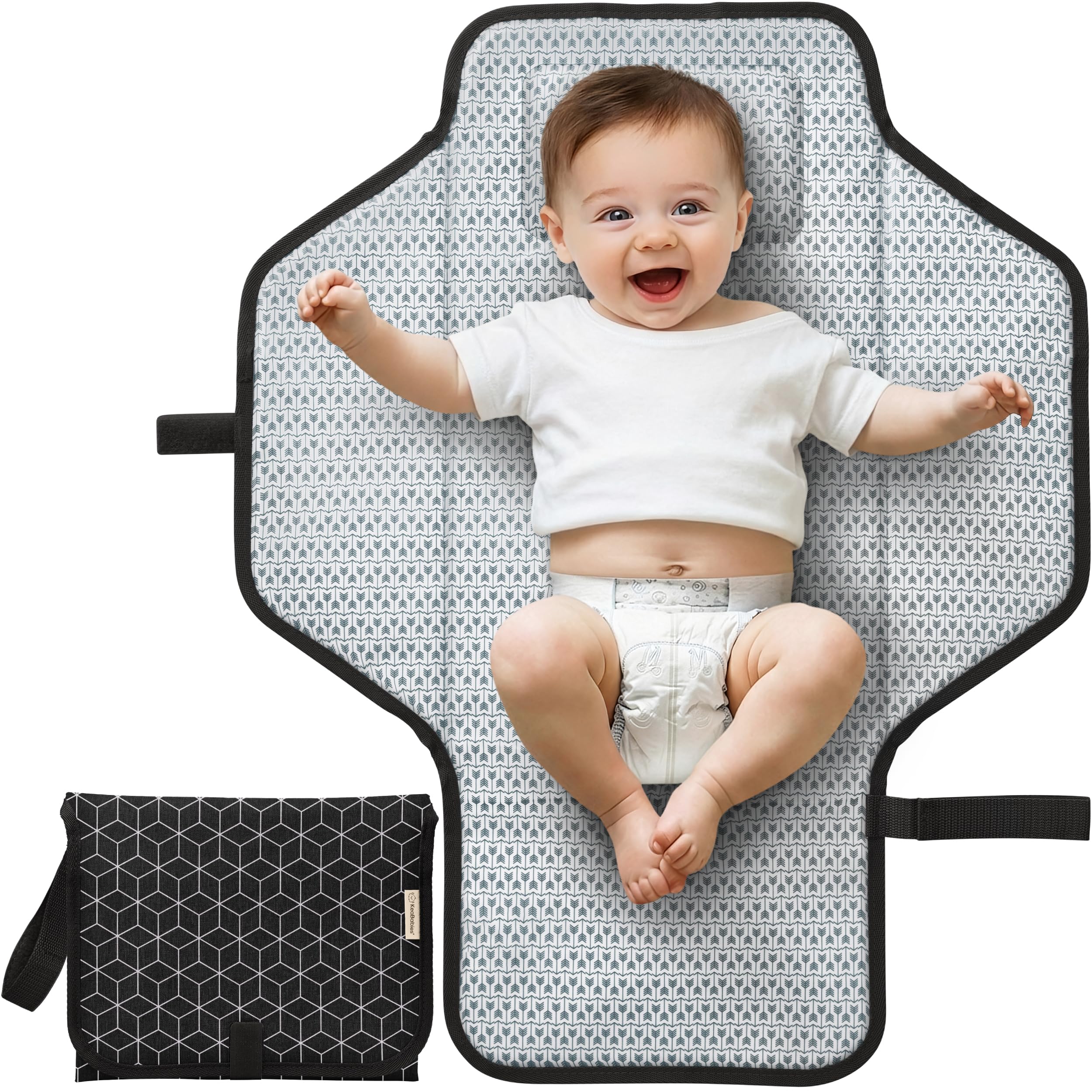 KeaBabies Waterproof Foldable Travel Changing Mat