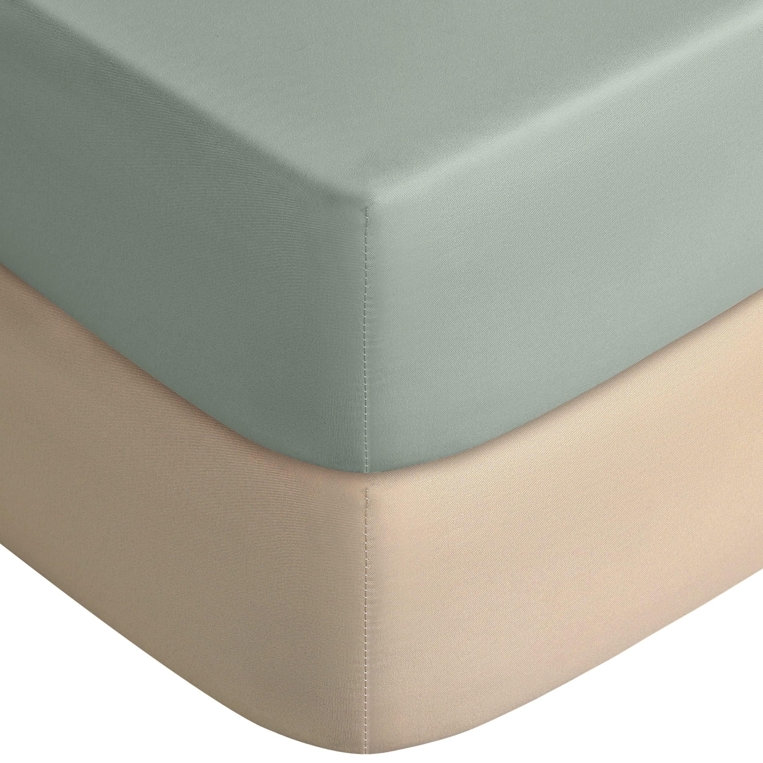 Yoofoss 2-Pack Soft Microfiber Fitted baby Crib Sheets