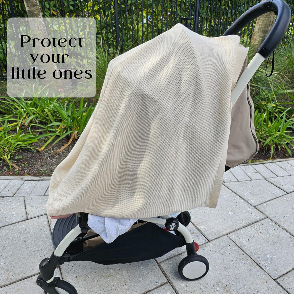 Little Rou Peekaboo Nursing Cover Up for Breastfeeding - Breathable Knit - Soft Organic Cotton & Cashmere Breast Feeding Poncho for Women - Privacy Feature - Includes Mesh Laundry Bag